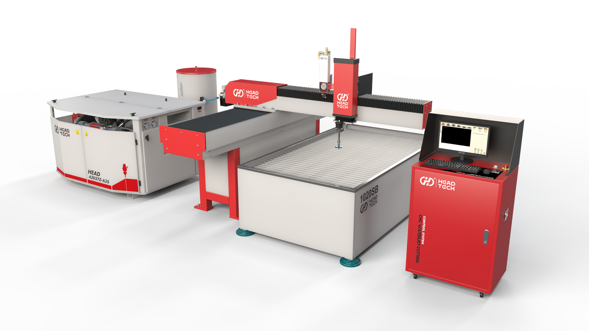 3 axes 1000 * 2000 mm Small Cutter à jet