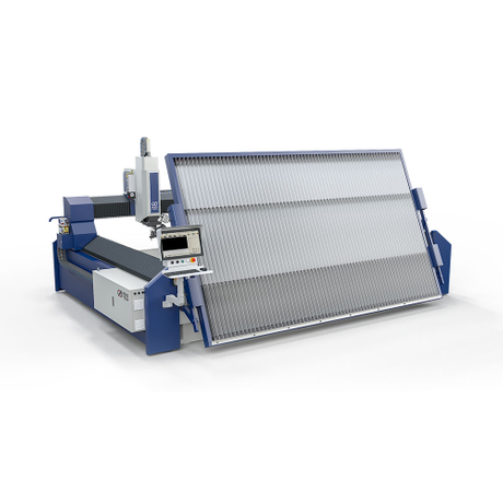 2025 Nouveau design 5 axes tête 4000 * Machine de coupe à jet d'eau 2000 mm 