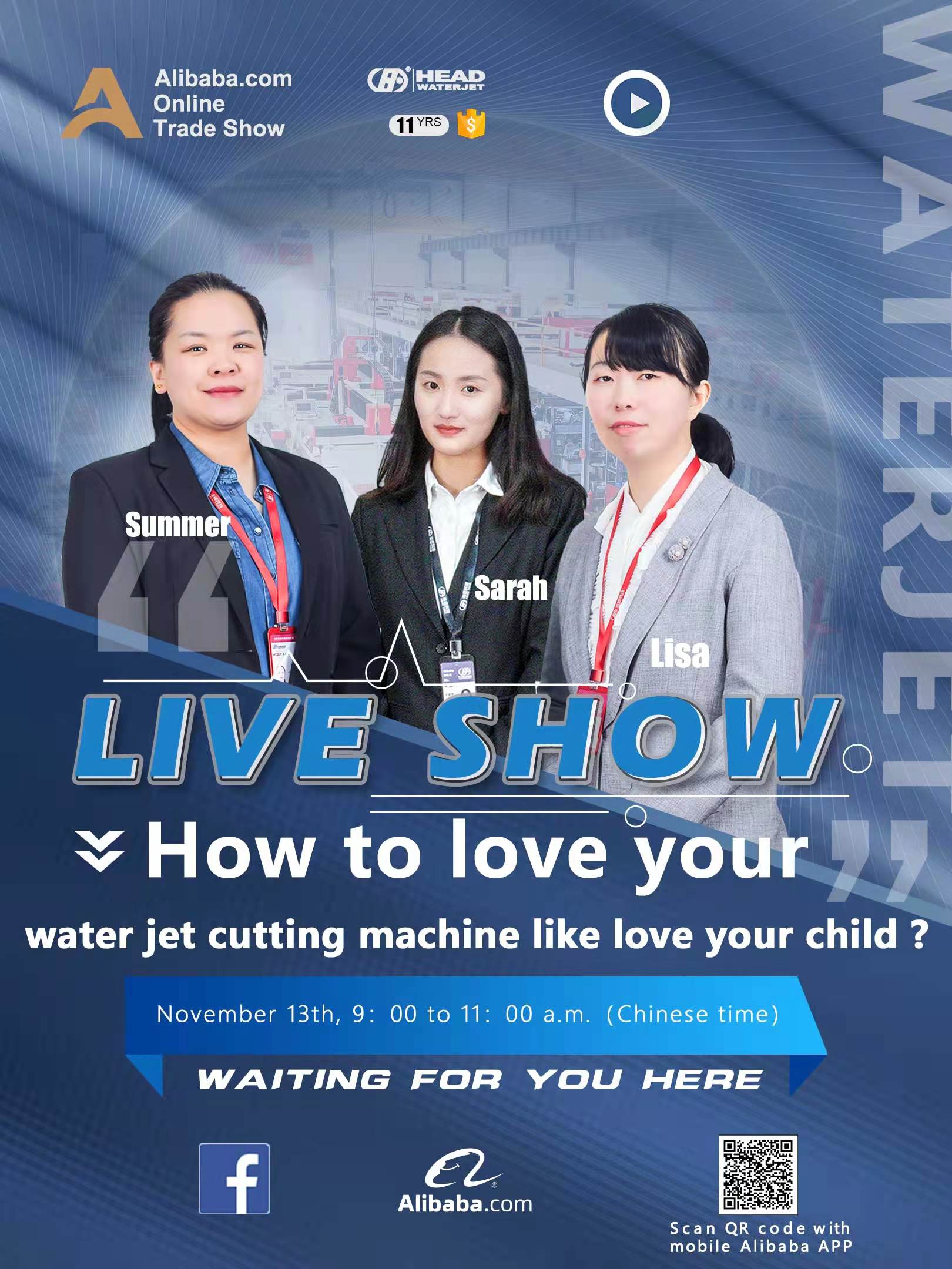Machine de découpe au jet d'eau HEAD Liveshow 