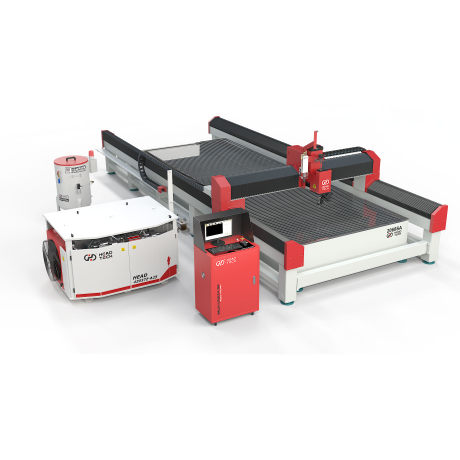 2025 Nouvelle tête de conception 2000 * 6000 mm à 5 axes Cutter à jet