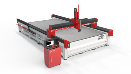 2025 Nouvelle tête de conception 3000 * 6000 mm à 5 axes Cutter à jet