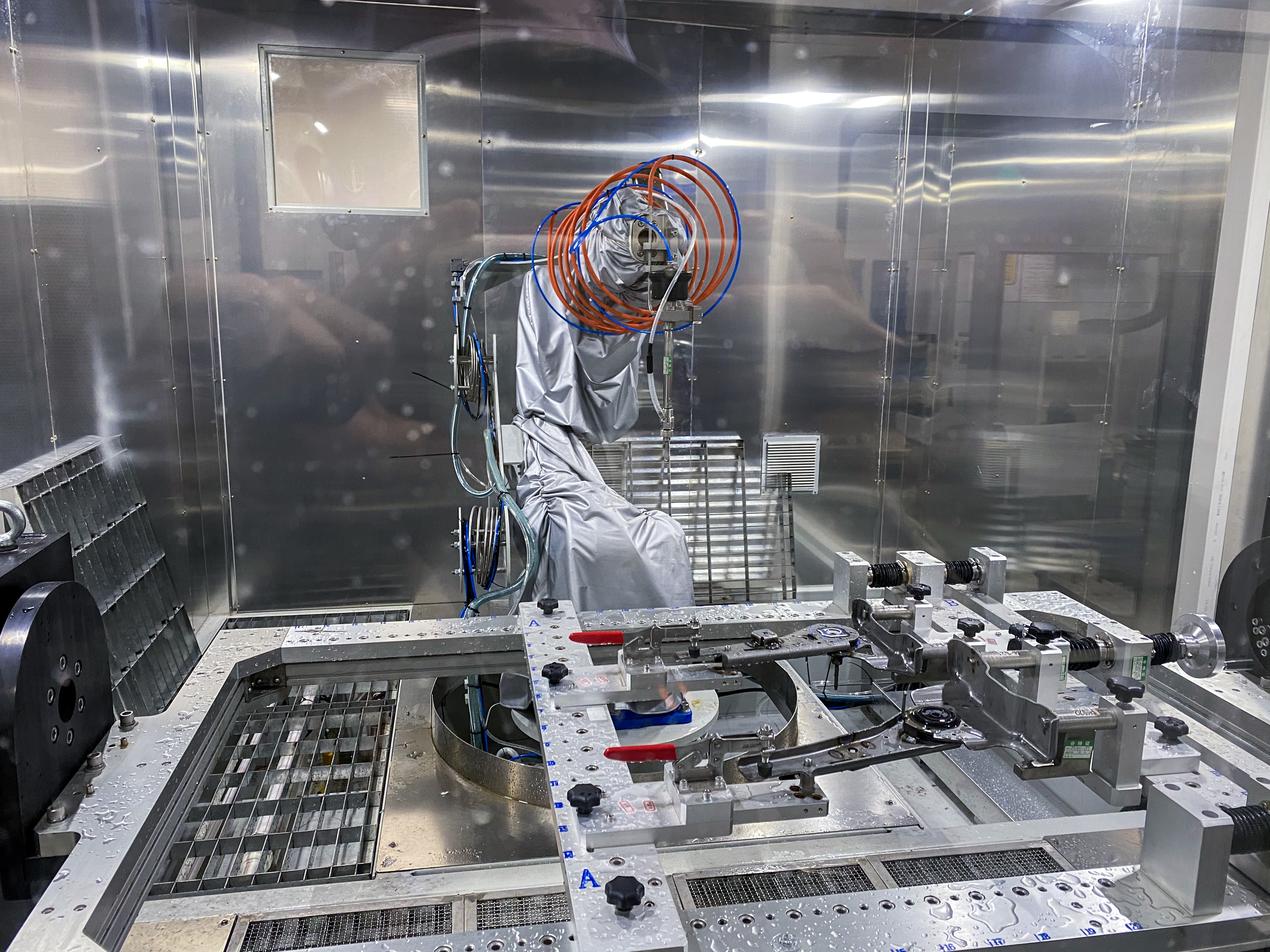 焊点取样检测切割设备 机械臂 进相检测 日本安道拓 (3)