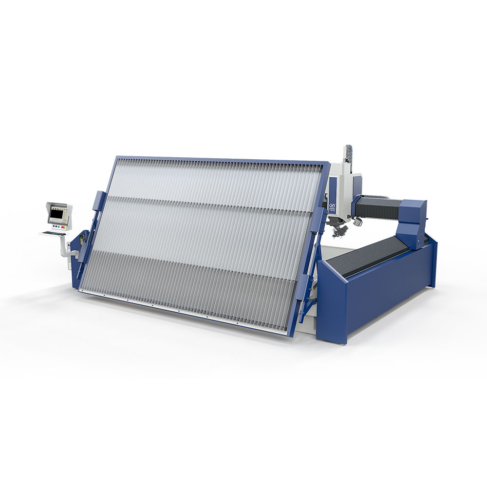 2025 Nouveau design 5 axes tête 4000 * Machine de coupe à jet d'eau 2000 mm 